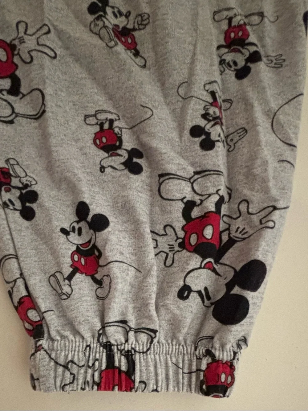 Disney Grey Mickey Mouse Fleece Pajama Bottoms - Picture 5 of 12